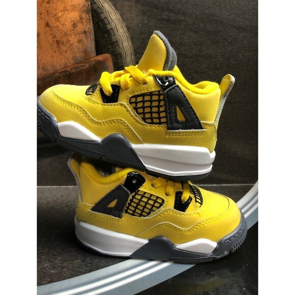 nike Other - NIKE AIR JORDAN 4 RETRO (TD) "LIGHTNING 2021" TOUR YELLOW SZ 6C